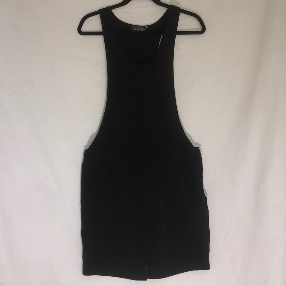 Black overalls